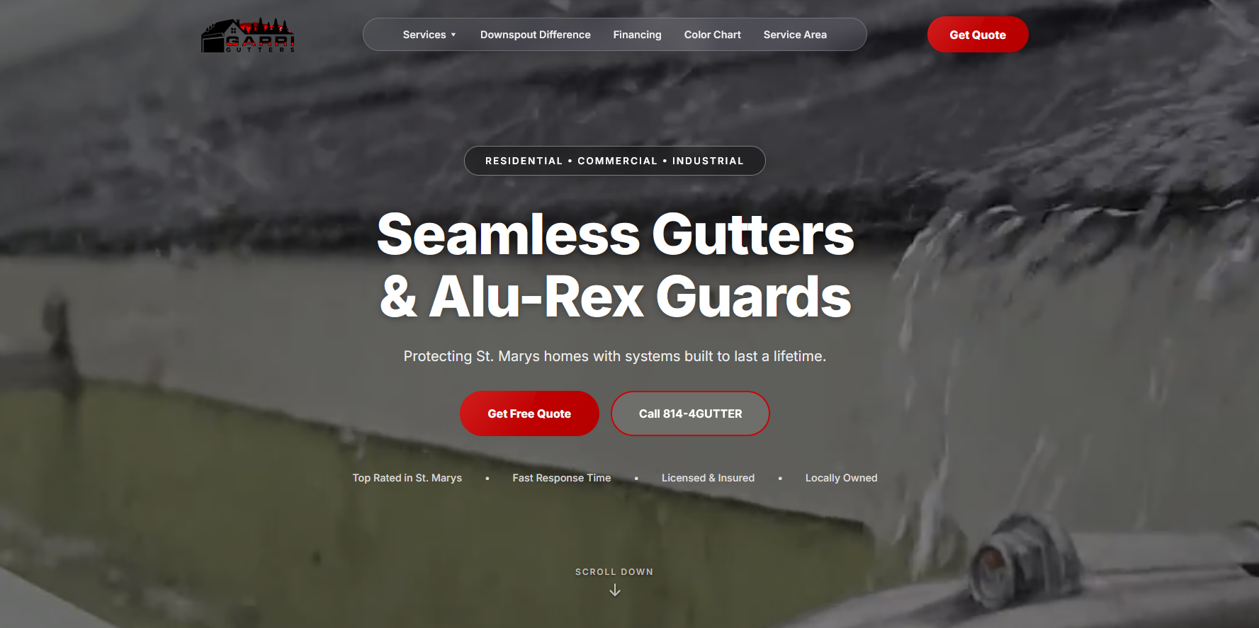 GarriGutters Website Preview